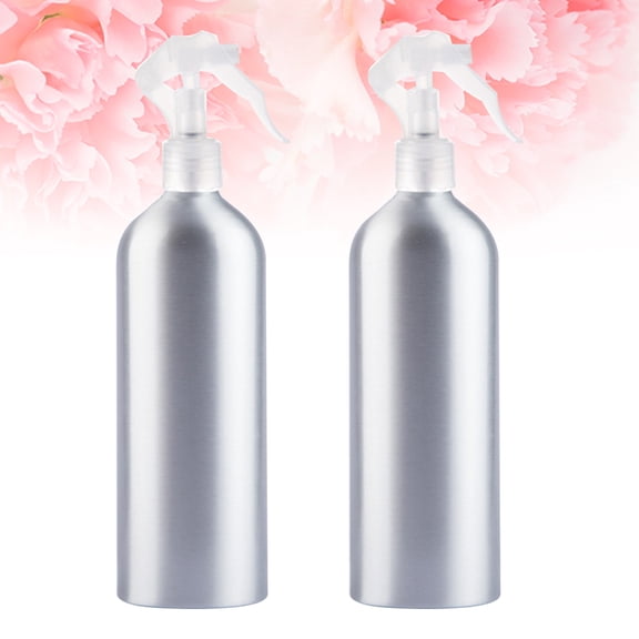 Worgeous 2pcs 200ML Aluminum Empty Spray Bottle Multifunctional Dispensers for Home Cosmetic Salon Travel Refillable Water Sprayer Mist