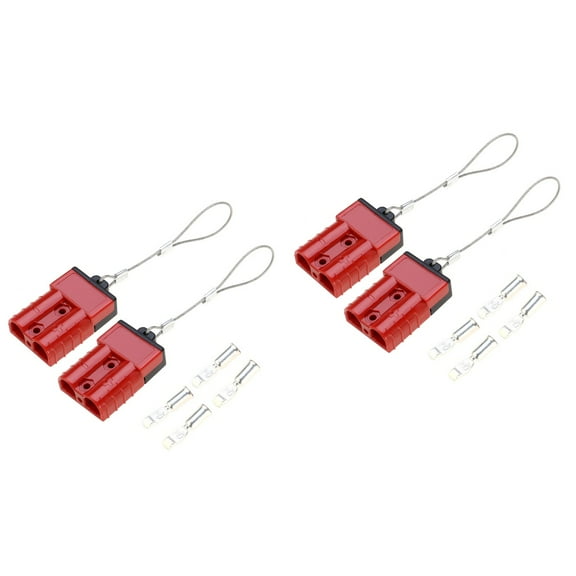 Worgeous 2pcs 50A Battery Quick Connect Wire Harness Disconnect ATV Quad Winch Connector Kit