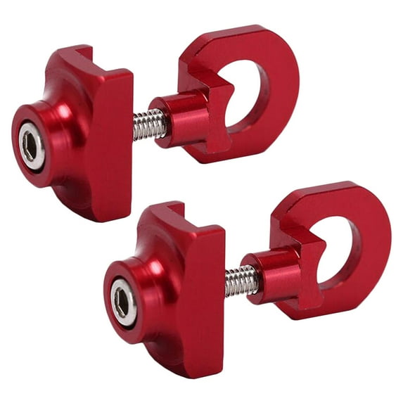 Worgeous 2pcs Adjustable Aluminum Alloy Chain Tensioner Bicycles Chain Fastener For Smooth Performance For Road And Folding Bikes