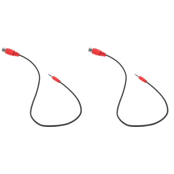 Worgeous 2pcs Audio Cable Adapter 3.5mm To 5-pin MIDI Cable Audio Cord Audio Adapter Accessory