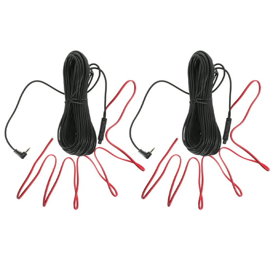Worgeous 2pcs Backup Camera Wire Car Recorder Cable Reverse Camera Wire For Trailer Van