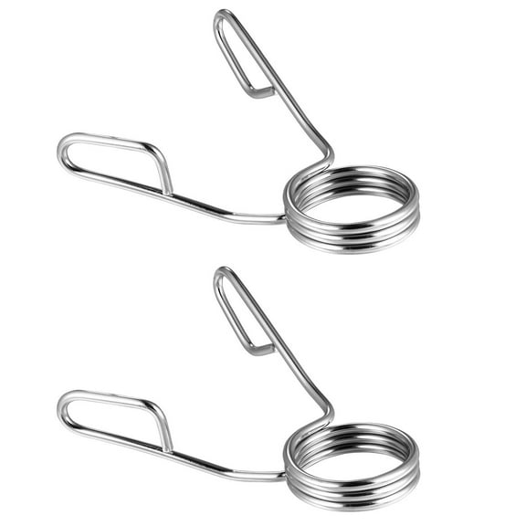 Worgeous 2pcs Barbell Dumbbell Pair Spring Clamp Collar Weightlifting Clasp Clip Clamp