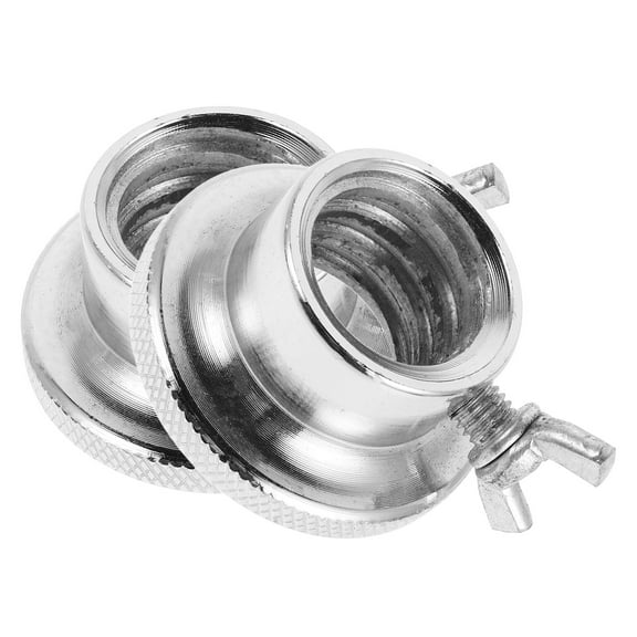 Dumbbell Collar Clamps with Double Safety Design for Secure Workout in Silver Steel 2pcs