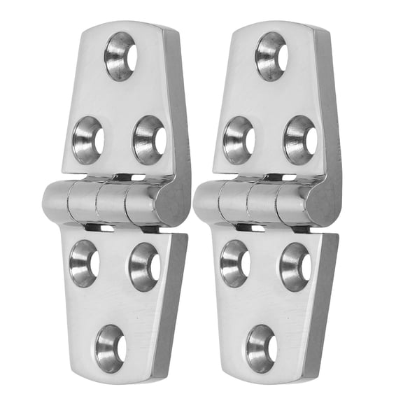 Worgeous 2pcs Boat Hatch Hinges Stainless Steel Flush Door Hinges Marine Grade Heavy Duty Hinges Casting Cabinet Door Hinge for Marine Outdoor Use