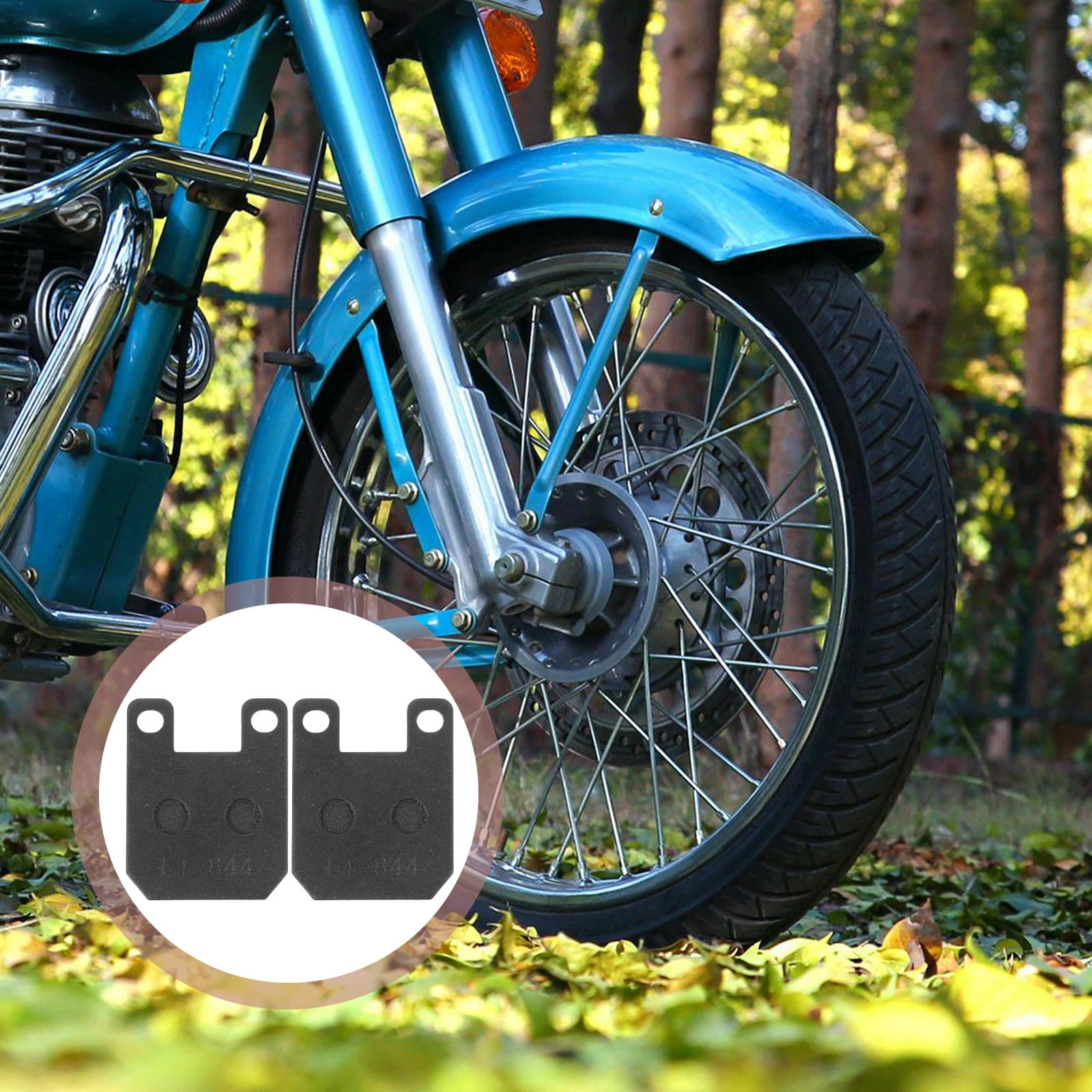 Worgeous 2pcs Brake Pads Motorcycle Accessories For 110cc 125cc Off-road Motorcycle