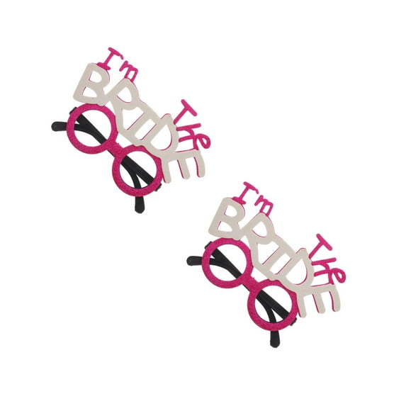 Worgeous 2pcs Bride Eyeglasses For Weddings And Parties Bachelorette Party Favor Eyeglasses Eye-Catching Bride Glasses Wedding Party Bridal Glasses