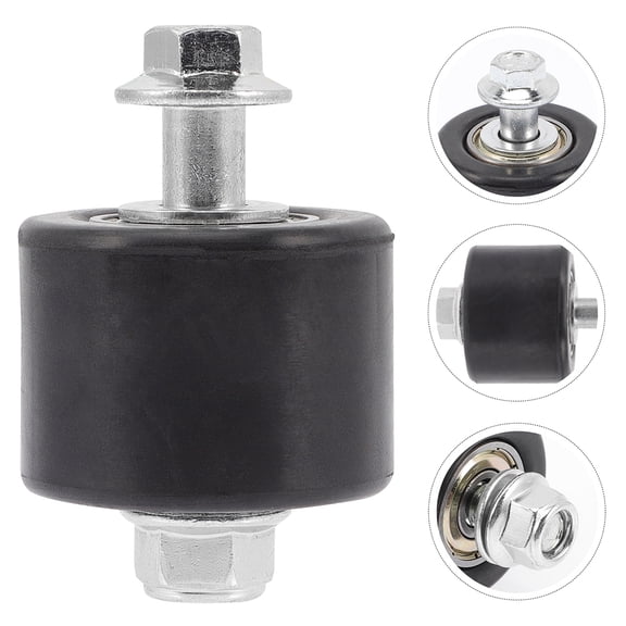 RENACLIPY Motorcycle Chain Tensioner Roller Set, Black Aluminum and Rubber Chain Guide for Off-Road Bikes, 2 Pieces