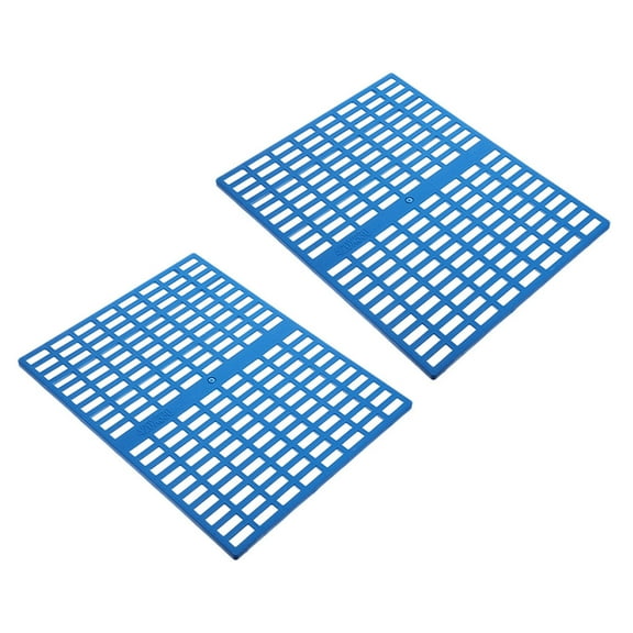 SEWCHICS Bunny Cage Accessories Rabbit Cage Mat Blue Plastic 2Pcs 16.5X13X0.4In