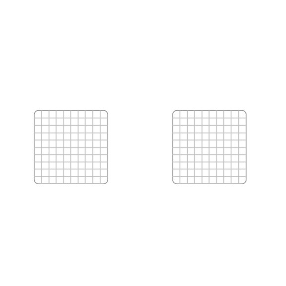 Worgeous 2pcs Clear Stamp Blocks With Grid Lines Acrylic Stamping Blocks For Making Crafting Scrapbooking