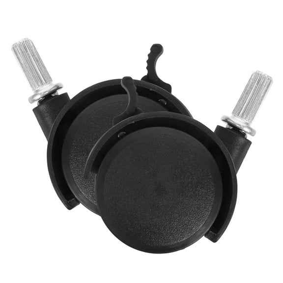 Universal Drying Rack Caster Wheel with Brake for Furniture Black 2pcs 3.54 inches