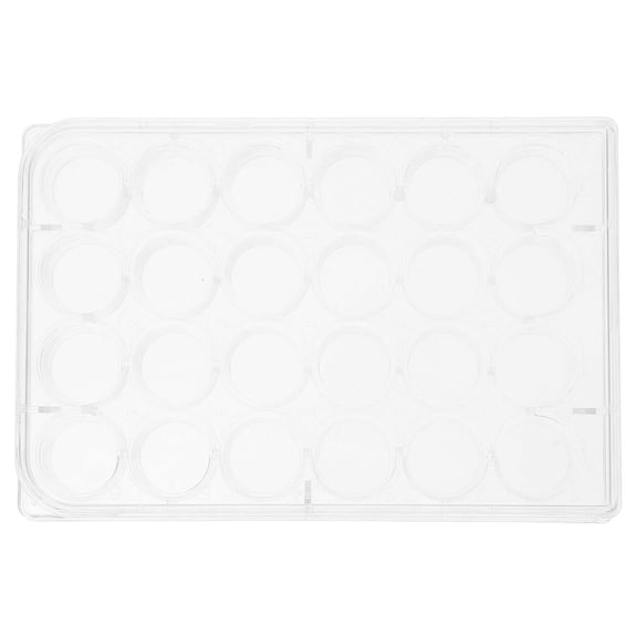 Worgeous 2pcs 24 Hole Cell Culture Plates Laboratory Cultivation Plates