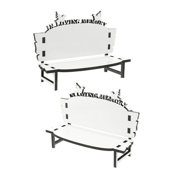 WHAMVOX Wooden Sublimation Blank Photo Frame for Decor DIY Craft Project White Unfinished Chair 2pcs