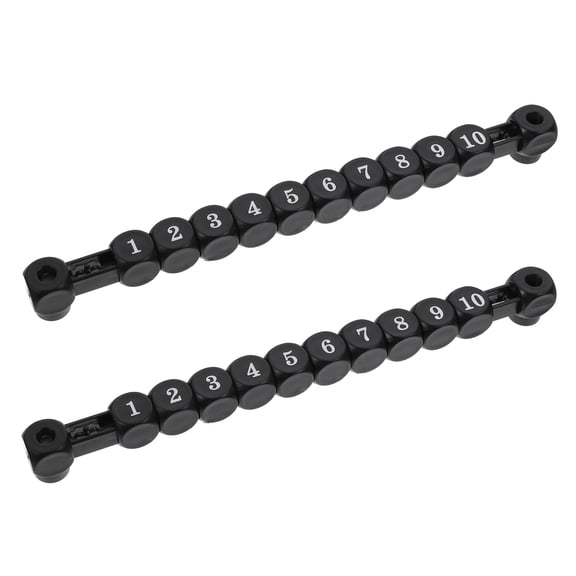 Worgeous 2pcs Durable Plastic Football Counters Score Keepers Units Black