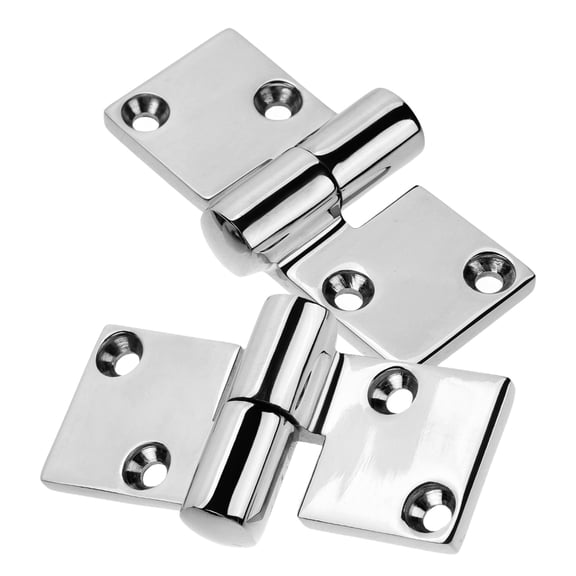 HOOWIFFY Stainless Steel Toilet Hinges Detachable Thickened 2 Pieces for Bathroom Use