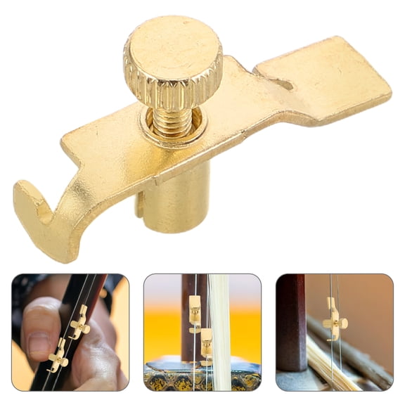 Worgeous 2pcs Fine Tuners For Erhu Precision Tuning Tools Portable Chinese Stringed Instruments Tuner For Musicians