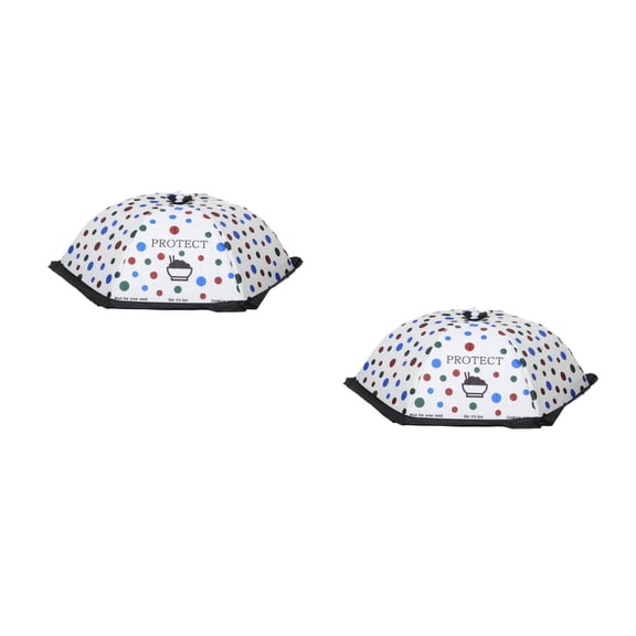 Worgeous 2pcs Foldable Food Net for Outside Picnic Food Covers Foldable Reusable Food Tent Dish Keeper Protector for Kitchen Accessories