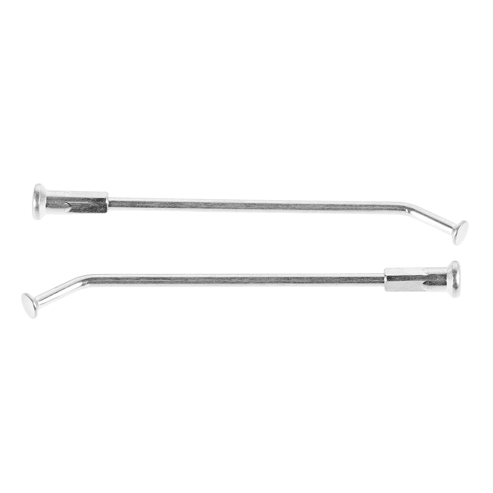 2pcs Motorcycle Wheel Spokes for Front and Rear Rims Enhance Stability and Control Silver Metal