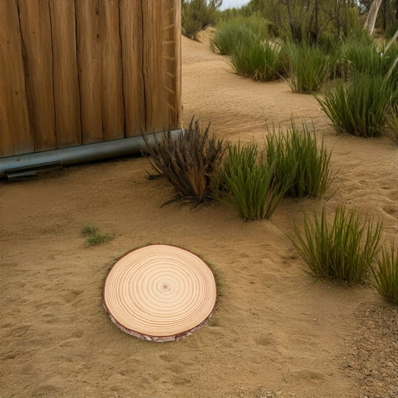 Worgeous Wooden Stepping Stones for Garden Pathways Durable Reusable and Slip Resistant 2pcs