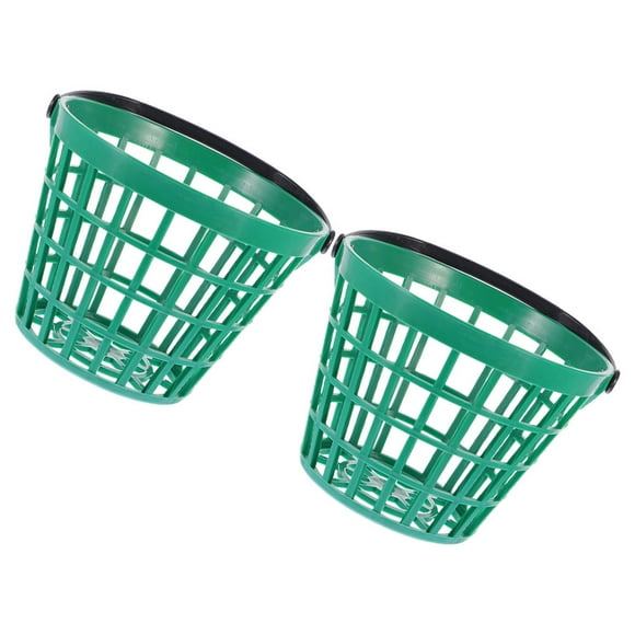 Worgeous 2pcs Golf Ball Organizer Outdoor Use Plastic Ball Storage Basket Collecting And Storing Balls Baskets (Hold 25pcs Golf Balls)