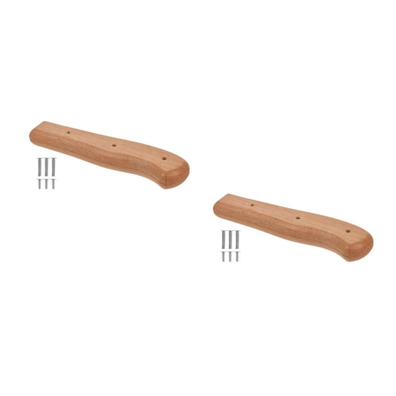 Worgeous 2pcs Knife Handle Wooden Handle Replacement Kitchen Knife Handle DIY Knife Handle Kit Non-Slip Grip Chef Knife Wood Handle for Knife Making