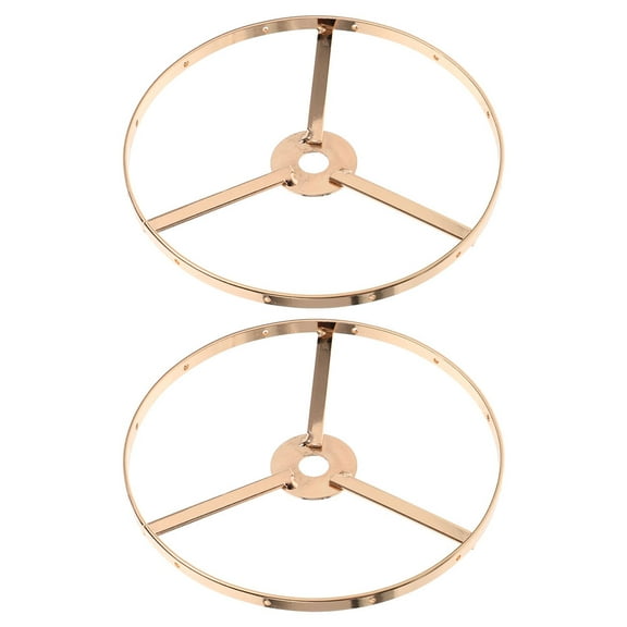 Worgeous 2pcs Lamp Shade Holder Rings E 27 Round Crafts Lamp Shade Ring Diy Drum Ring Ceiling Lights Frame Lamp Shade Holder Round Metal Ring Support Fitter Ring Support 13 CM