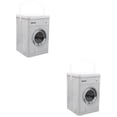 thumbnail image 1 of Worgeous 2pcs Laundry Powder Container Laundry Machine Shaped Laundry Powder Holder Multifunctional Storage Box Sundries Holder, 1 of 8
