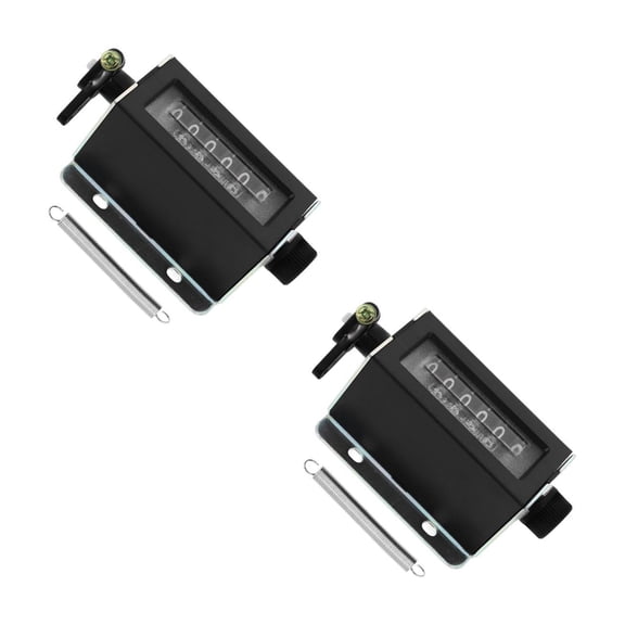 Worgeous 2pcs Manual Mechanical Counter Clicker Handheld Tally Counter For Industrial Application For Punch Machines And Accurate Counting