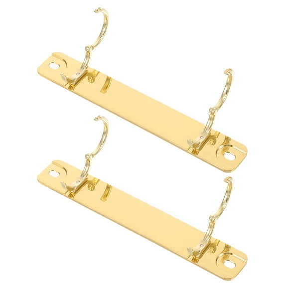 SEWCHICS Binder Rings Zinc Alloy For School Hobbyists 2Pcs 11.8X1.2X0.8In