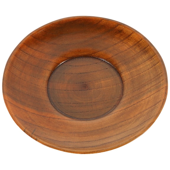 SWETRACE Wooden Plates For Dipping Sauces Light Brown 2Pcs