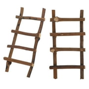 SEWCHICS rattan ladder Rattan Ladder Hobbyists Coffee DIY Craft Indoor Decor 2Pack