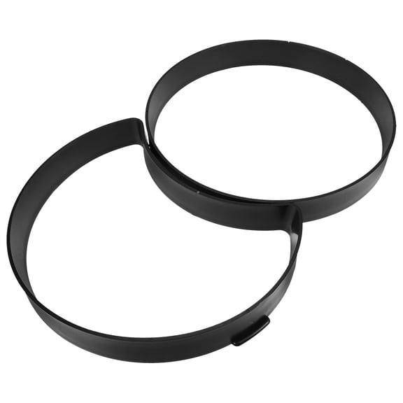 WHAMVOX 2-Pack Black Plastic Lawn Template for Concrete Stepping Stones and Garden Path Paving Tools