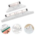 thumbnail image 1 of Worgeous 2pcs Multi-purpose Rolling Ruler Plastic Measuring Rolling Ruler for Drawing Design, 1 of 8
