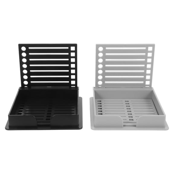 Worgeous 2pcs Note Holder For Desk And Sticker Label Dispenser For Teachers And Office Use Labels Organized
