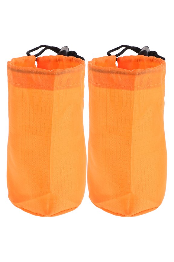 WHAMVOX Worgeous 2pcs Outdoor Raincoat Storage Bag Drawstring Waterproof Pouches for Travel Hiking Camping Foldable Raincoat Bags