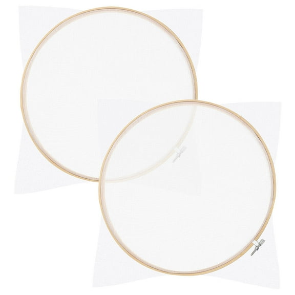 COSMOBETTY 2Pcs Round Khaki Paper Making Frame for Beginners Wood