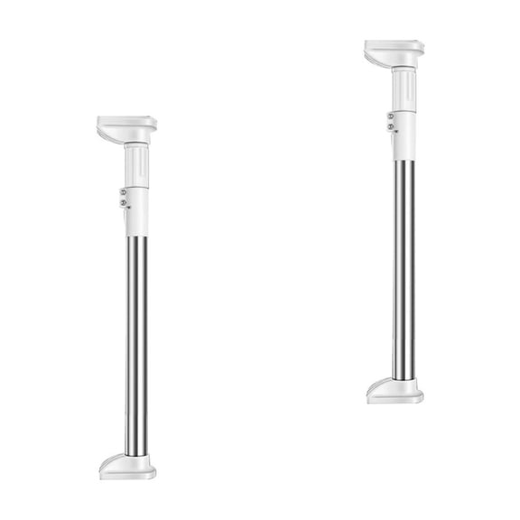 Worgeous 2pcs Punch Free Adjustable Clothesline Pole Closet Rod Bar Telescopic Curtain Rod