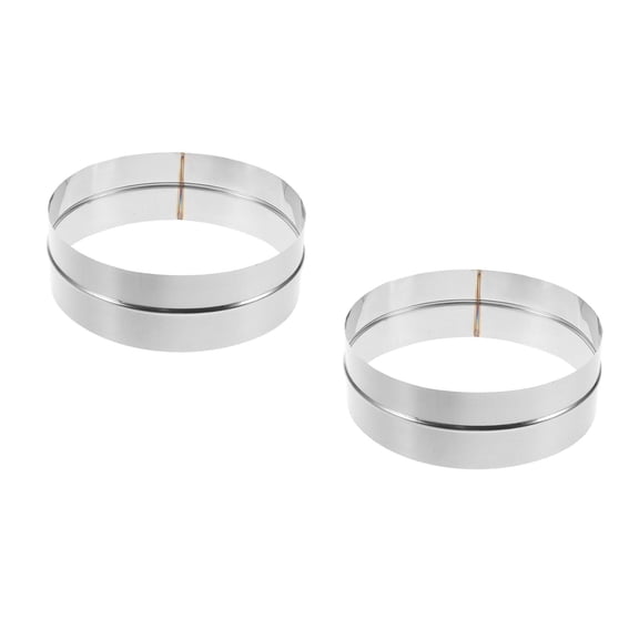 Worgeous 2pcs Range Hood Pipe Coupling Straight Adapter Stainless Steel Duct Coupler Exhaust Pipe Coupler for Ventilation Systems Dryer Vent Hose Coupling