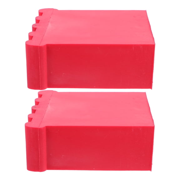 FONDOTIN Red Non- Rubber Ladder Feet, 2 Pieces for Home Use and Construction Safety