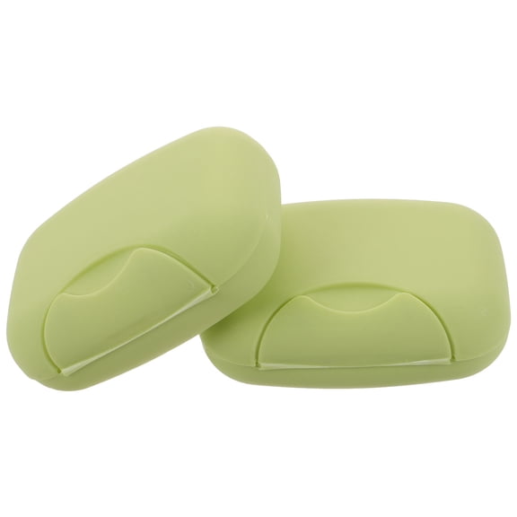 Worgeous 2pcs Soap Bar Holder Travel Soap Case with Lid Leakproof Soap Box Soap Dishes