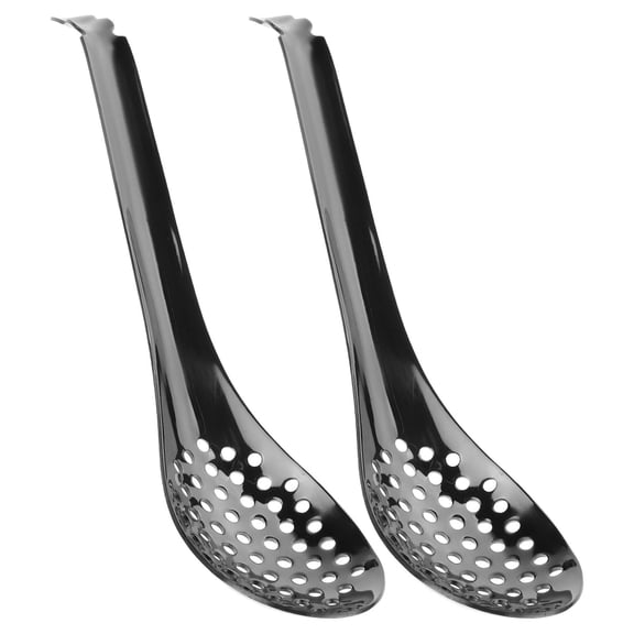 Worgeous 2pcs Stainless Steel Food Serving Spoon Slotted Spoon for Buffet Banquet Kitchen