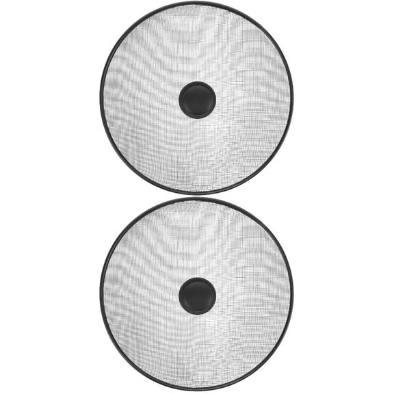 Worgeous 2pcs Stainless Steel Splash Guard for Frying Pan Grease Splatter Screen Mesh Oil Proofing Lid