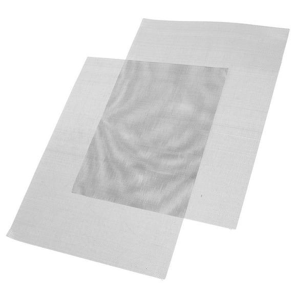 SWETRACE Brass Mesh Car Bumper Repair Kit Silver Stainless Steel 2Pcs for DIY Projects