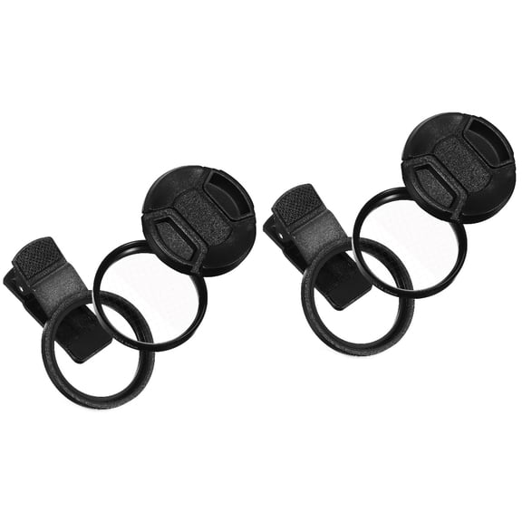 Worgeous 2pcs Star Effect Filter Universal Phone Camera Lens Filter Clip Cellphone Camera Lens 4 Points 52mm