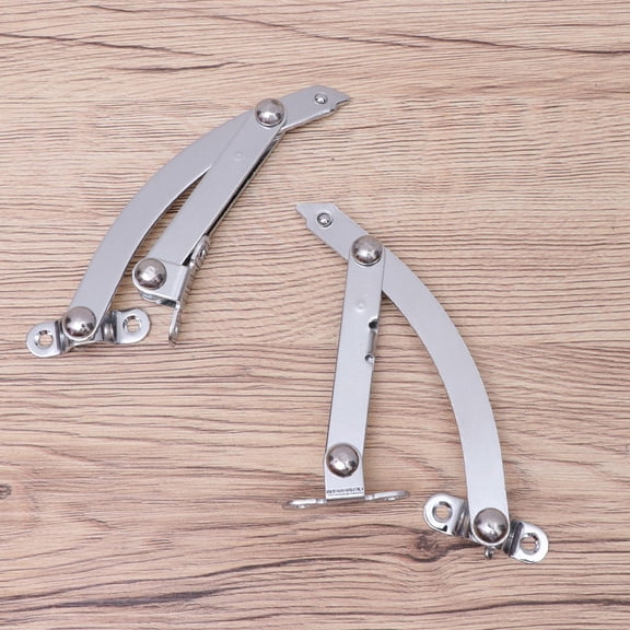 Worgeous 2pcs Stoppers Heavy Duty Strut Cabinet Cupboard Door Spring Door Lift Support Size S (Silver)