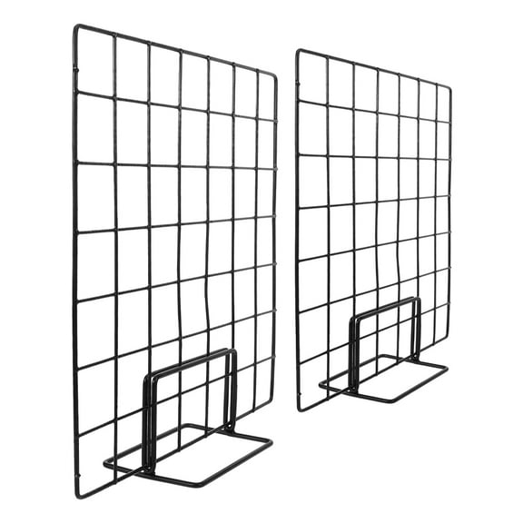2pcs Multi Functional Wall Grid Organizer Black Wire Panels for Photo Display and Accessory Organization