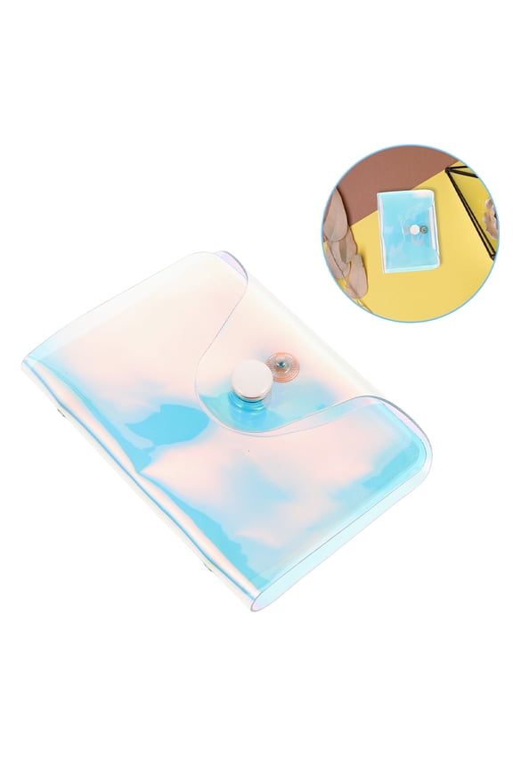Holographic Card Holder Sleek Design Multi Pvc 2Pcs Protect Cards For Men And Women