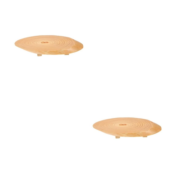 Worgeous 2pcs Tree Bark Server Wood Sushi Serving Tray Sashimi Board Sushi Plate Dessert Server for Cheese Crackers Sushi 35cm