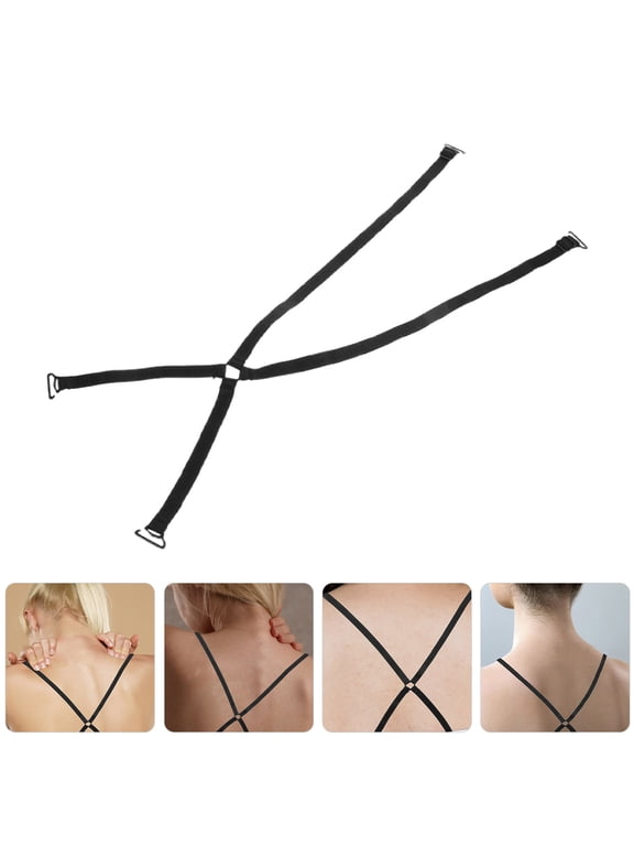 Worgeous 2pcs Underwear Bra Shoulder Straps Cross Back Bra Straps Adjustable And Invisible For Lingerie Dresses Decorative Swimsuit Straps Replacement