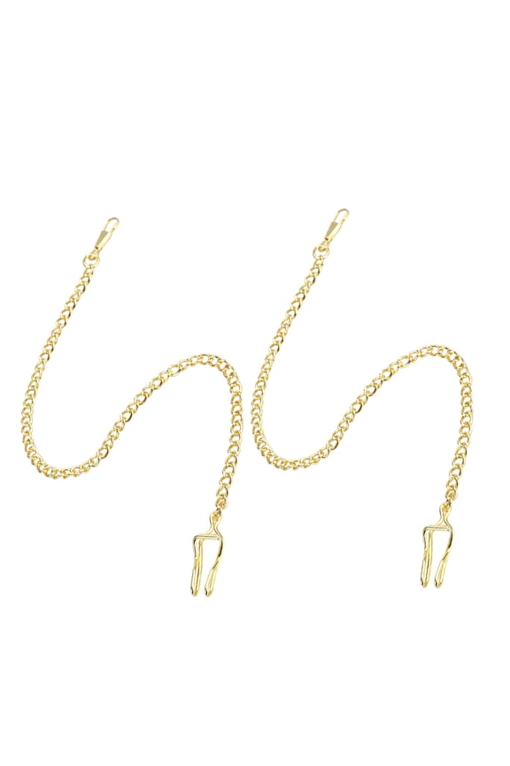 2pcs Vintage Pocket Watch Chains for Men Alloy Watch Chain Chain Trousers Decorative Chains for Waistcoat Suit Clip Pocket Watch Chain