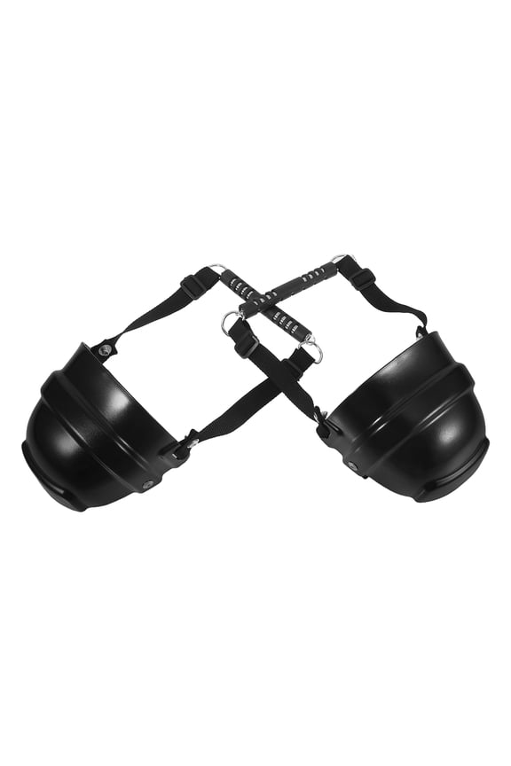 Foot Shielding Shoe Toe Covers Black 2Pcs